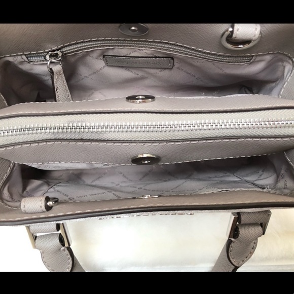 SOLD Michael Kors Monogram Leather Satchel - Picture 3 of 7